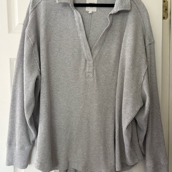 aerie Sweaters - Aerie Light Gray Knit Pullover